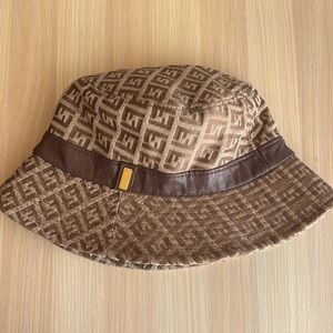 Fendi Tan Monogram Bucket Hat
